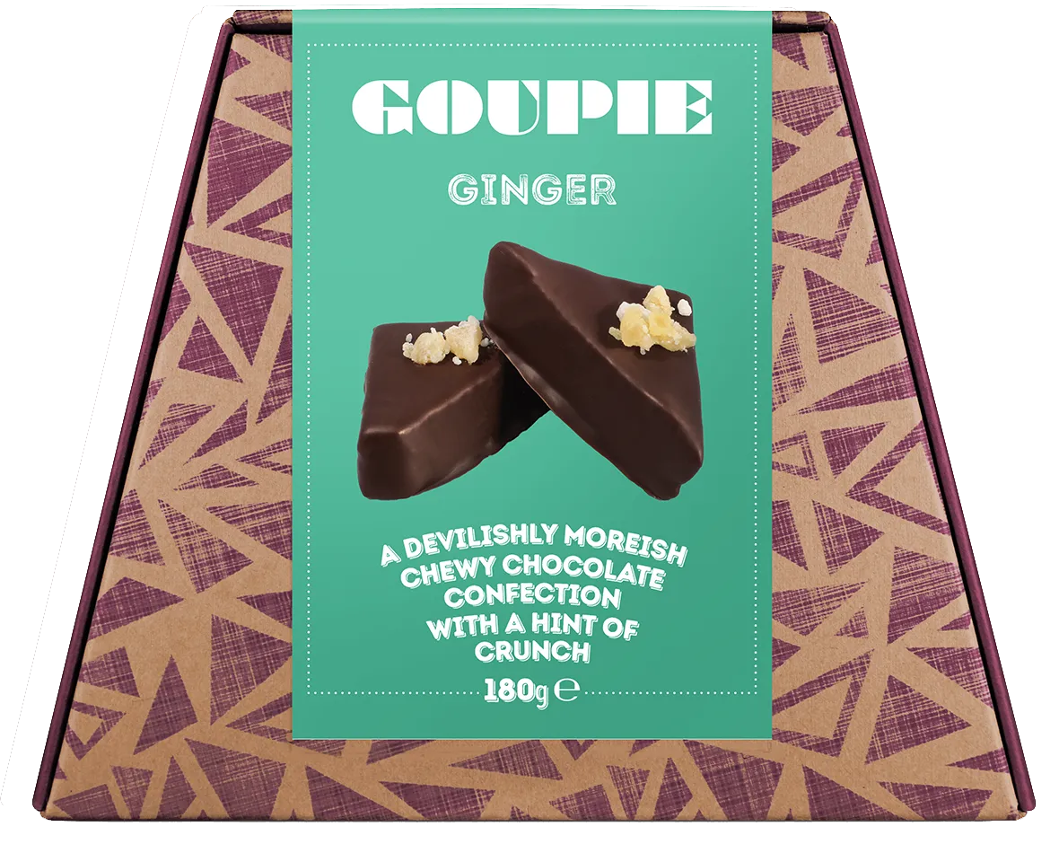 Goupie Sharers Ginger Chocolate Confection 180g *BBE 04/04/25*