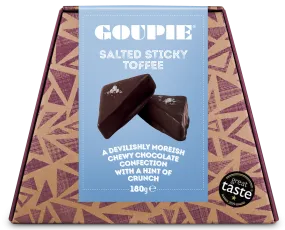 Goupie Sharers Salted Sticky Toffee Chocolate Confection 180g