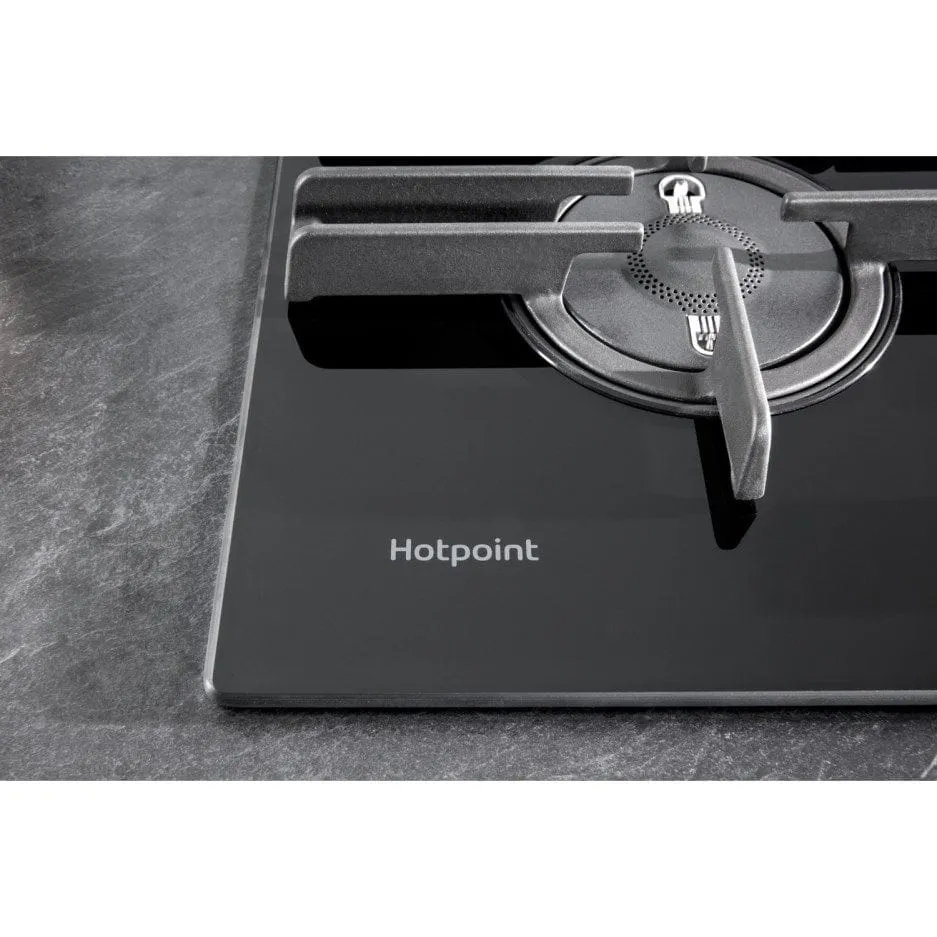 Hotpoint FTGHG751D-H 75cm Five Burner Gas Hob - Black