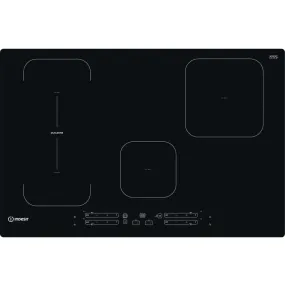 Indesit IB21B77NE 77cm 4 Zone Induction Hob with Dualzone Black
