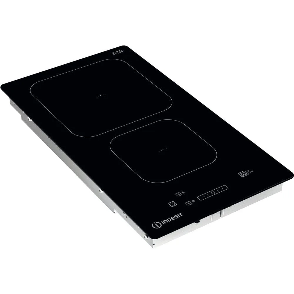Indesit IS19Q30NE 30Cm Glass Induction With Dual Zone And Auto Functions - Black