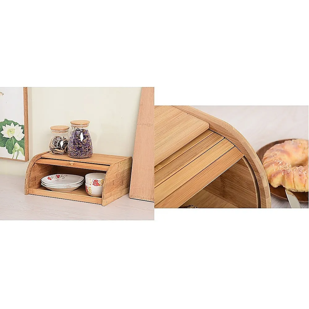 Insect-Proof Bamboo Bread Bin Storage Box, Eco-Friendly
