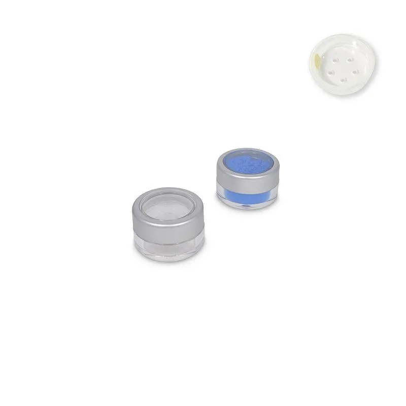 Jars: Matte Silver Rim and Sifters with Seals