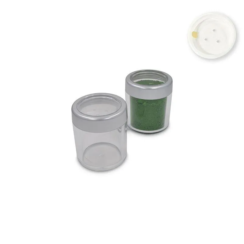 Jars: Matte Silver Rim and Sifters with Seals