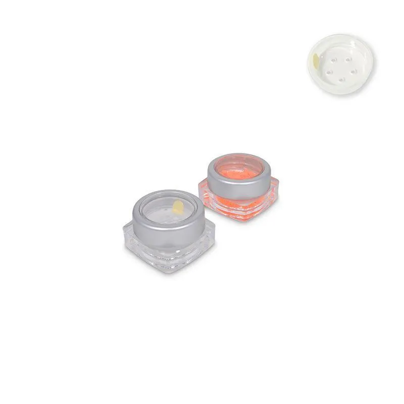 Jars: Matte Silver Rim and Sifters with Seals