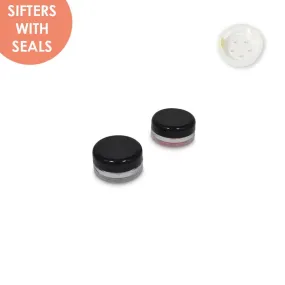 Jars: Shiny Black and Sifters with Seals