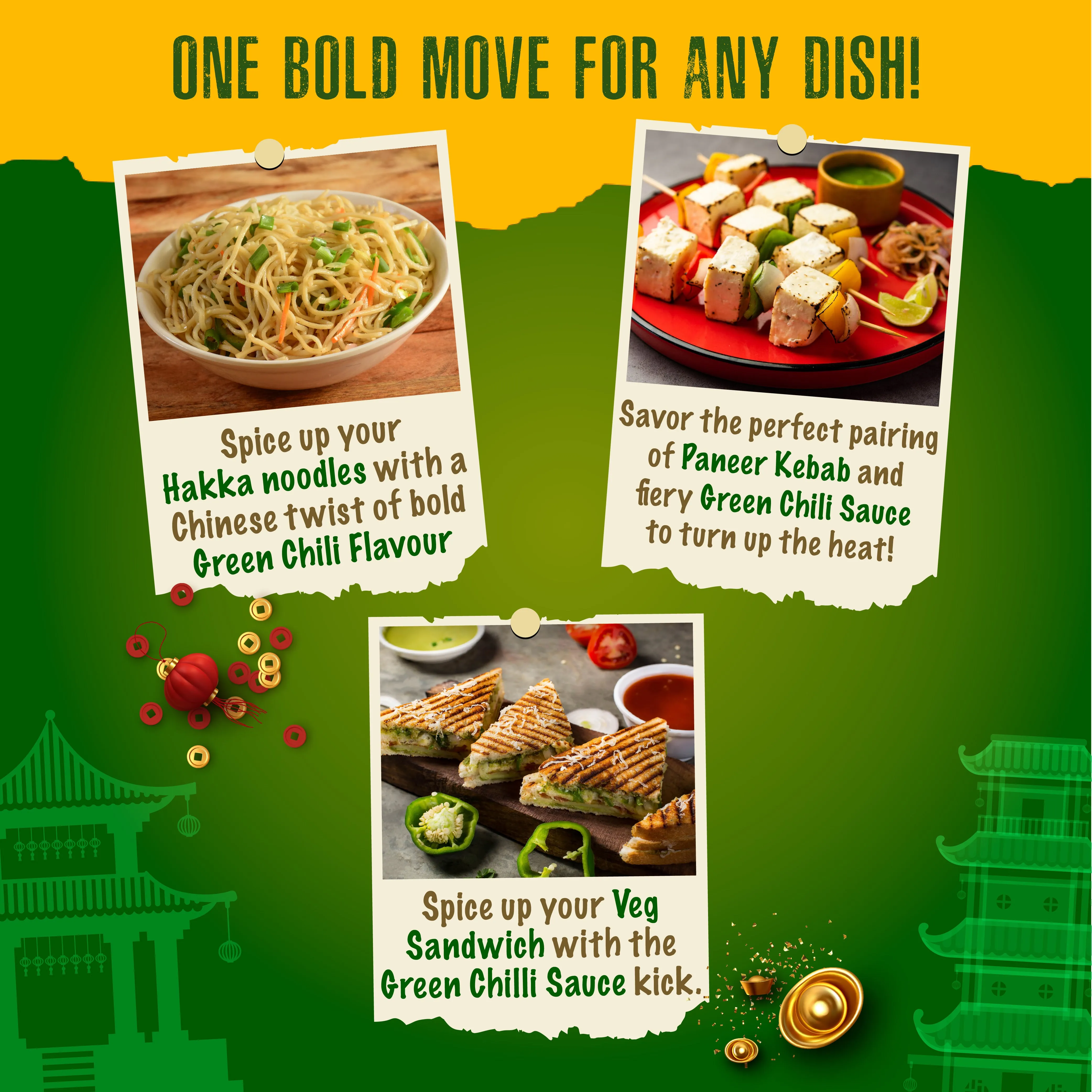 Keya Chinese Sauce Combo- Red Chilli Sauce 200g, Green Chilli Sauce 190g, Dark Soya Sauce 210g, Combo Pack 3