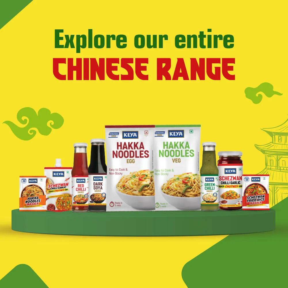 Keya Hakka Noodle Veg 150g | Chinese Restaurant Style | Quick & Easy to Prepare | Steamed & Air Dried | No Oil | Natural Ingredients | No Trans Fat | Premium Quality | Delicious Taste | Ideal for Home-Cooked Chinese Meals Pack of 2