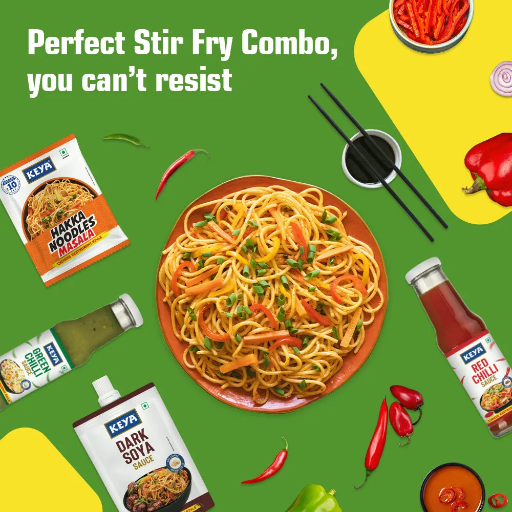 Keya Hakka Noodle Veg 150g | Chinese Restaurant Style | Quick & Easy to Prepare | Steamed & Air Dried | No Oil | Natural Ingredients | No Trans Fat | Premium Quality | Delicious Taste | Ideal for Home-Cooked Chinese Meals Pack of 2