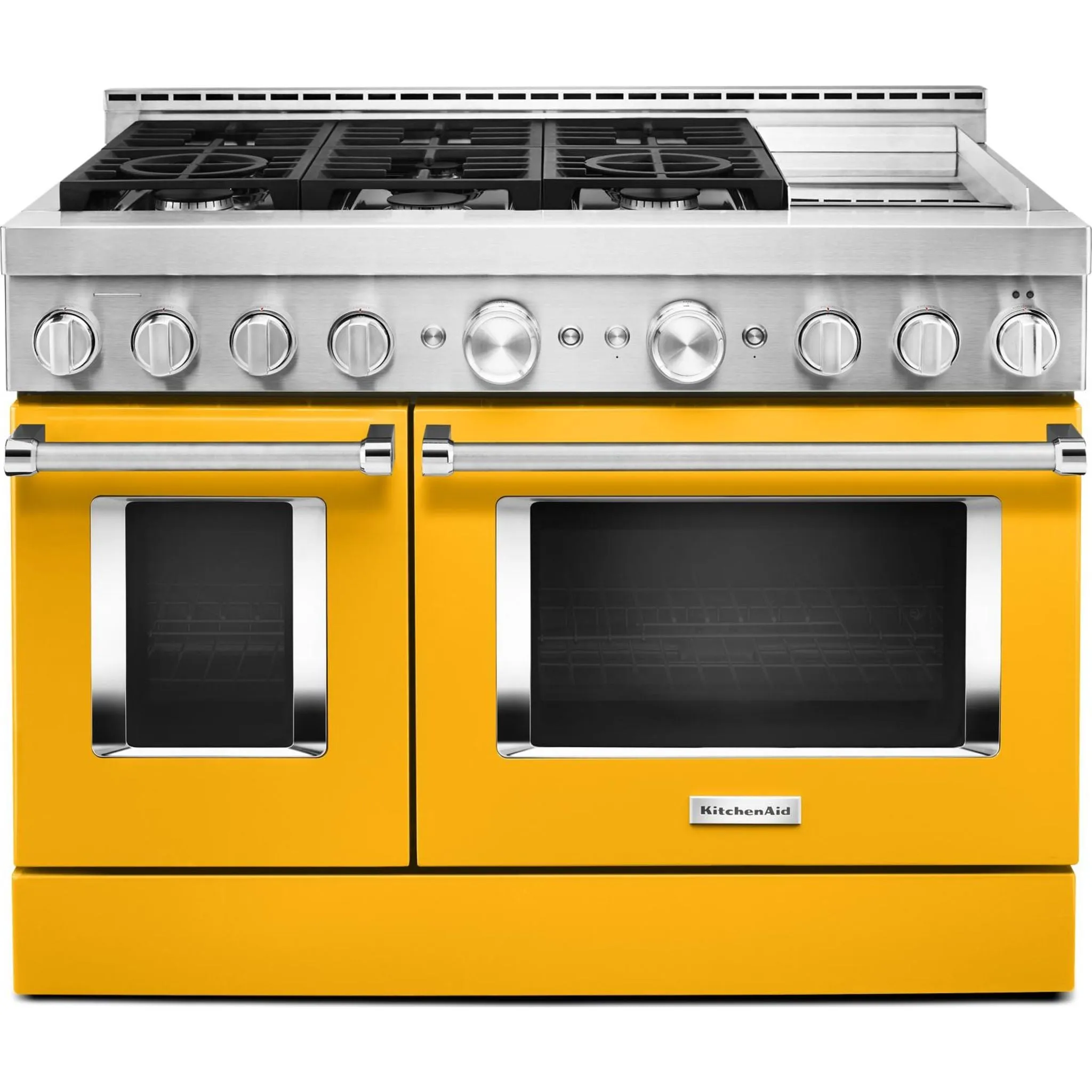 KitchenAid  48'' Smart Commercial-Style Gas Range with Griddle (KFGC558JYP)