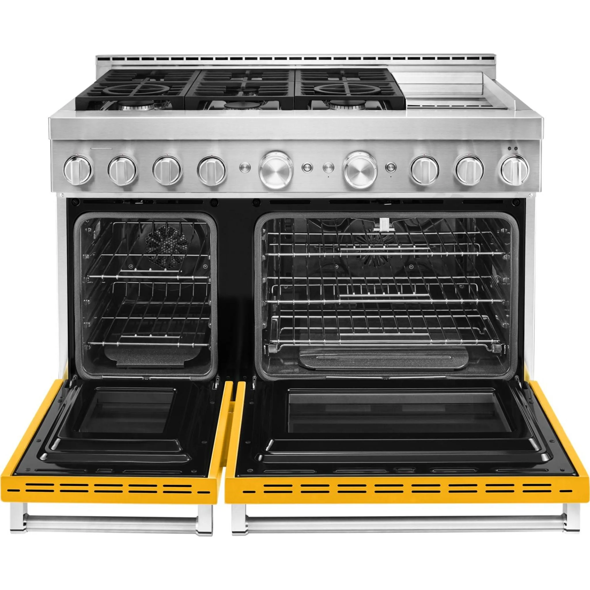 KitchenAid  48'' Smart Commercial-Style Gas Range with Griddle (KFGC558JYP)
