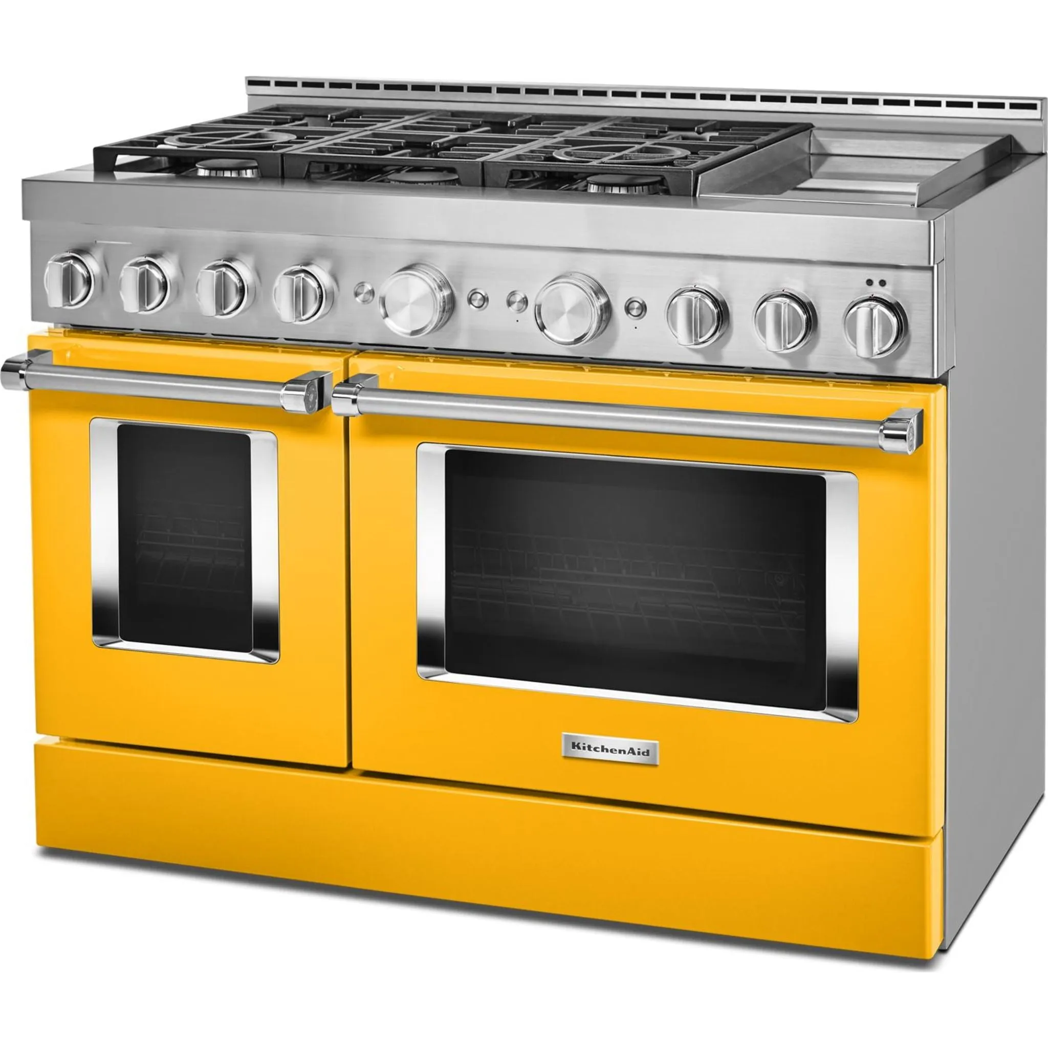 KitchenAid  48'' Smart Commercial-Style Gas Range with Griddle (KFGC558JYP)