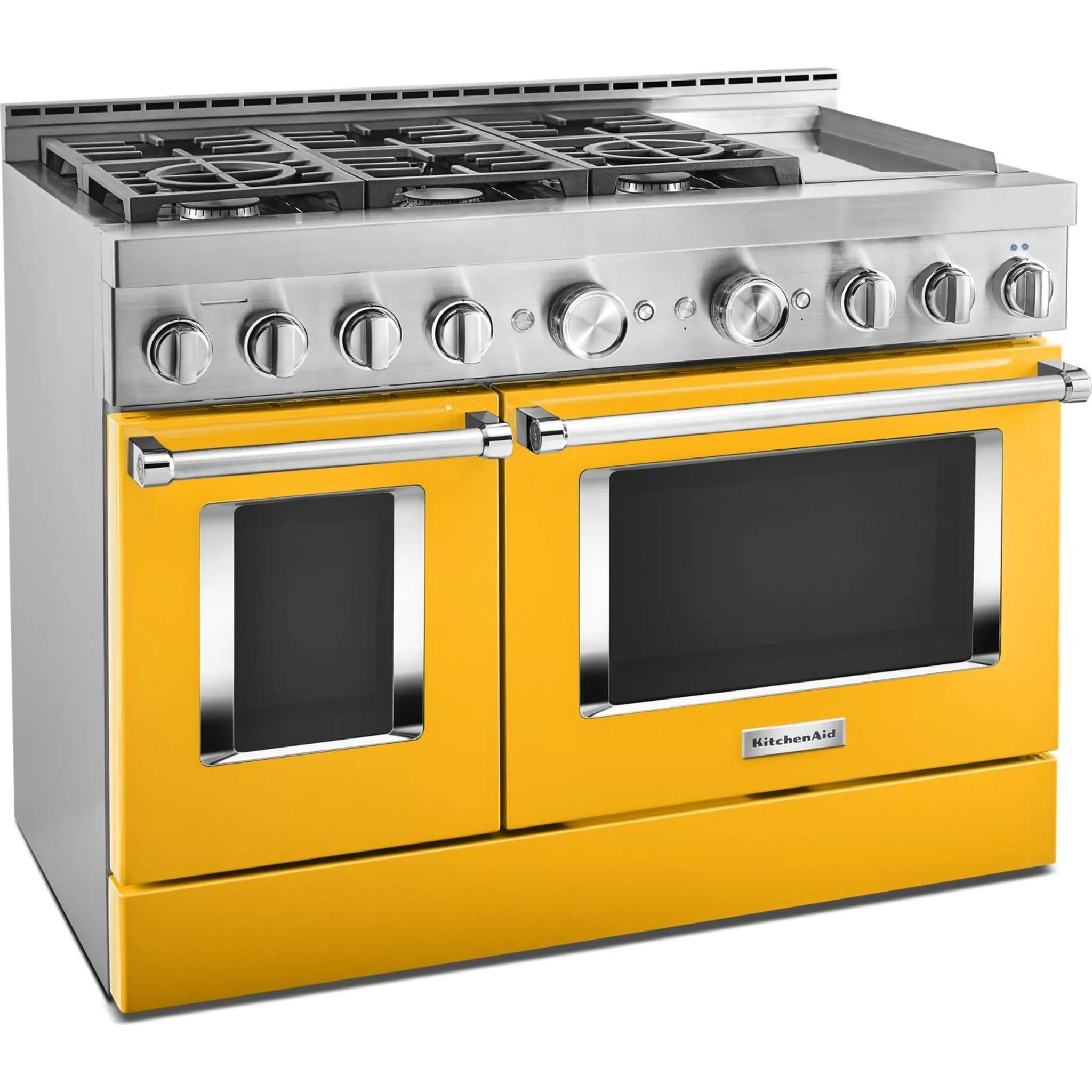 KitchenAid  48'' Smart Commercial-Style Gas Range with Griddle (KFGC558JYP)