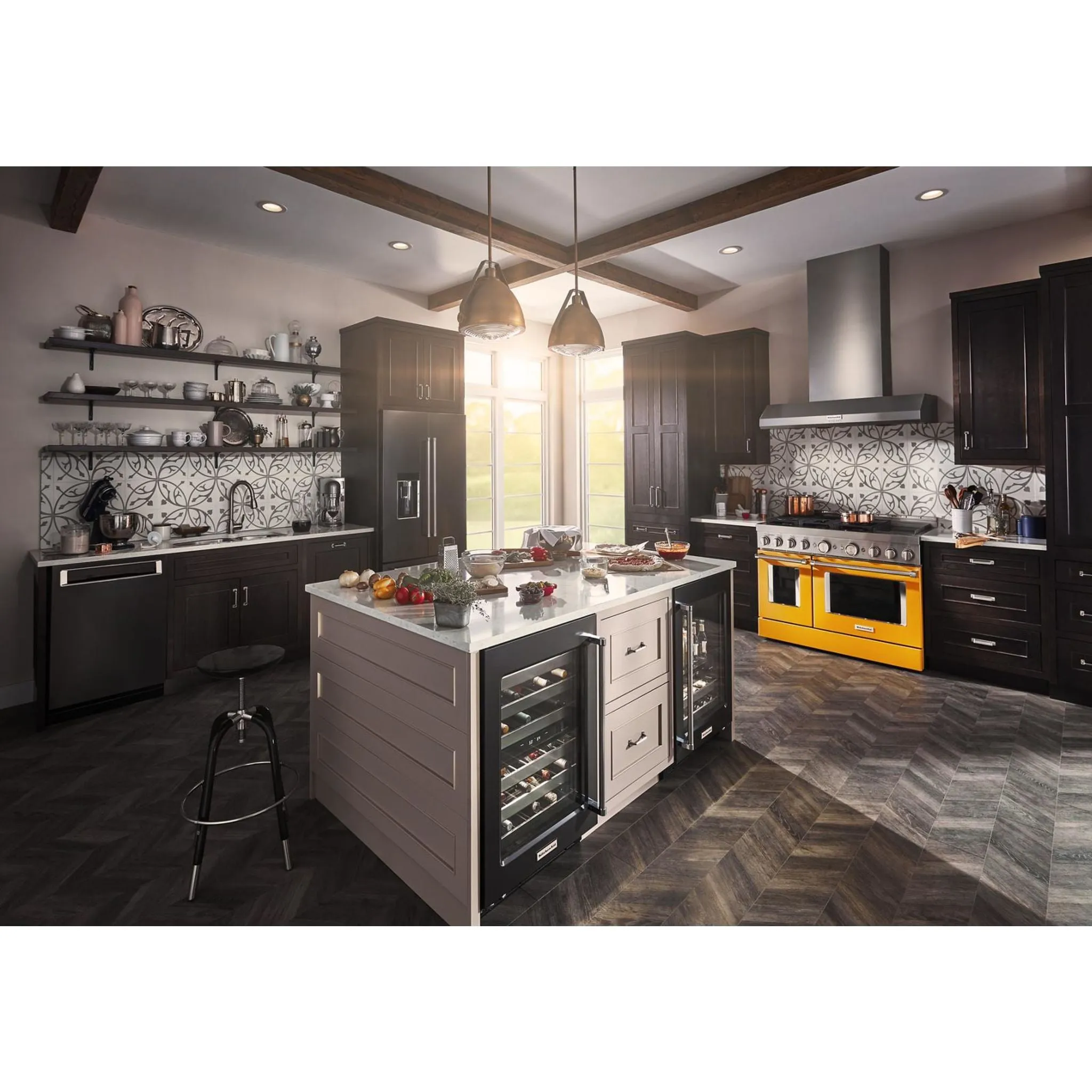 KitchenAid  48'' Smart Commercial-Style Gas Range with Griddle (KFGC558JYP)