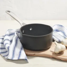 Le Creuset Toughened Nonstick PRO Open Saucepan with Double Pour Spouts, 1.7 qt.