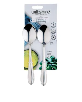 Premium Stainless Steel Luisa Dessert Spoons Set - 4 Piece Collection