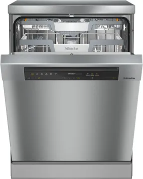 Miele G7410SC AutoDos Freestanding Full Size Dishwasher - Clean Steel