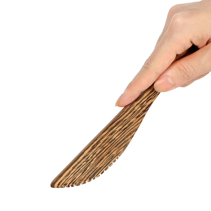 Natural Coconut Bowl Wooden Spoon Fork Knife Solid Wood Western Food Knife, Fork and Spoon