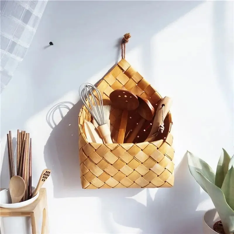 Natural Wicker Flower Basket