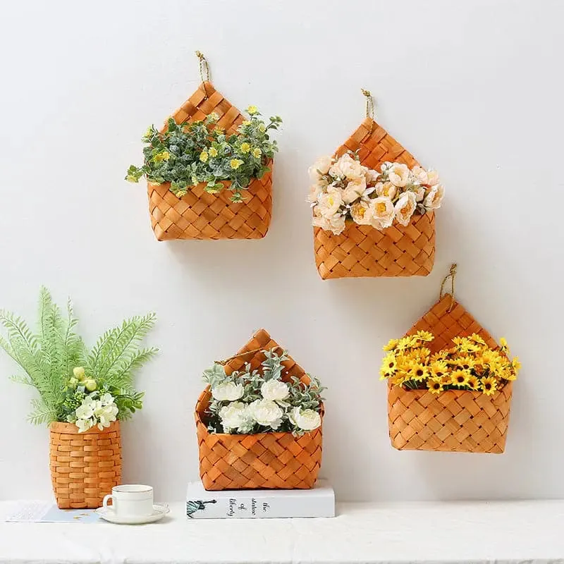Natural Wicker Flower Basket