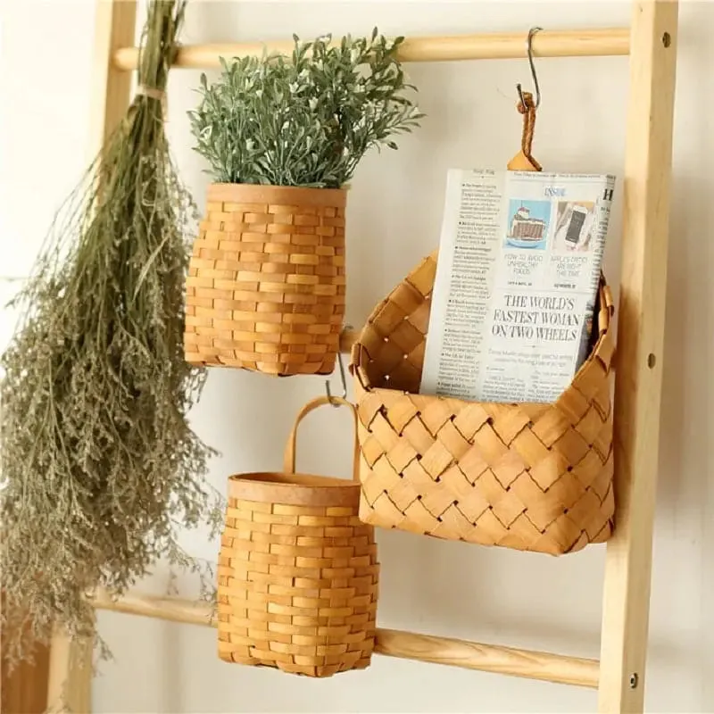 Natural Wicker Flower Basket