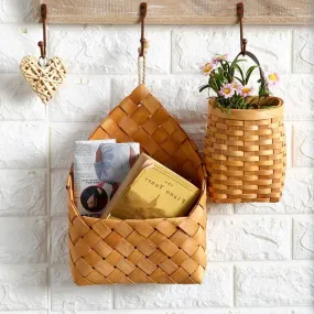 Natural Wicker Flower Basket