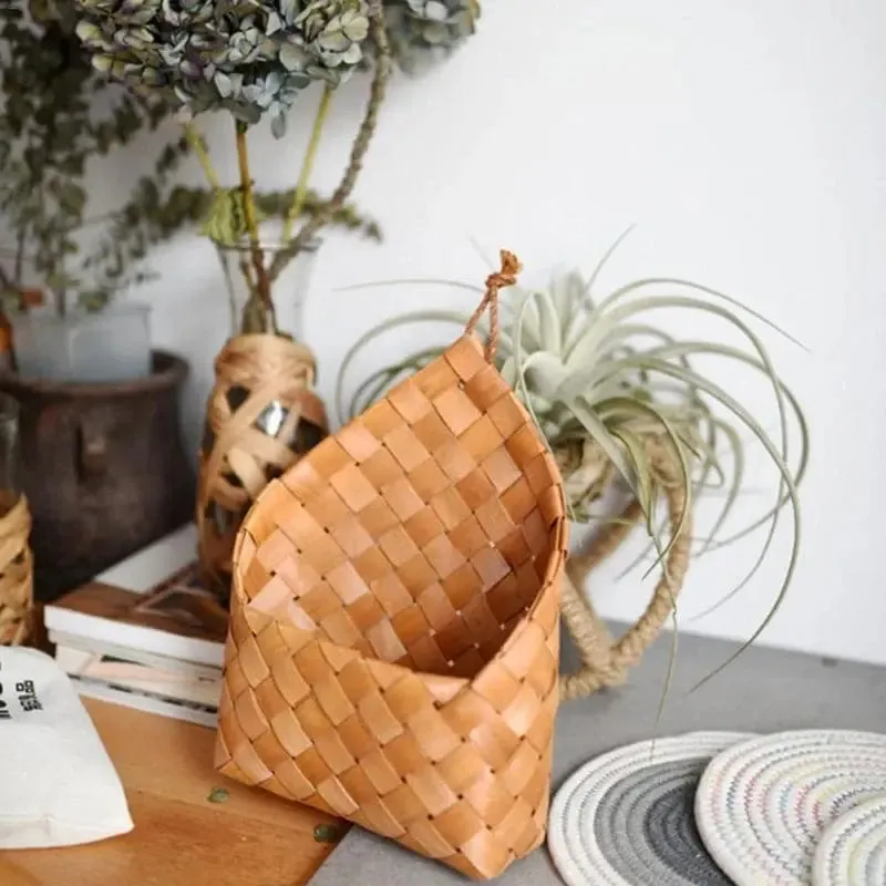 Natural Wicker Flower Basket