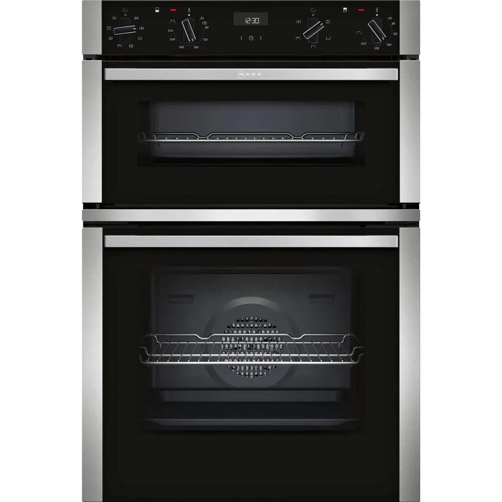 NEFF N50 U1ACE2HN0B Built In Electric Double Oven - Stainless Steel - A/B Rated