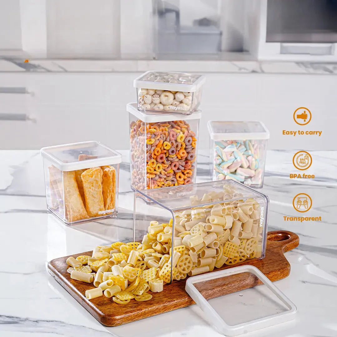 Nikola Modern Clear Storage Containers (500ML) Set of 2