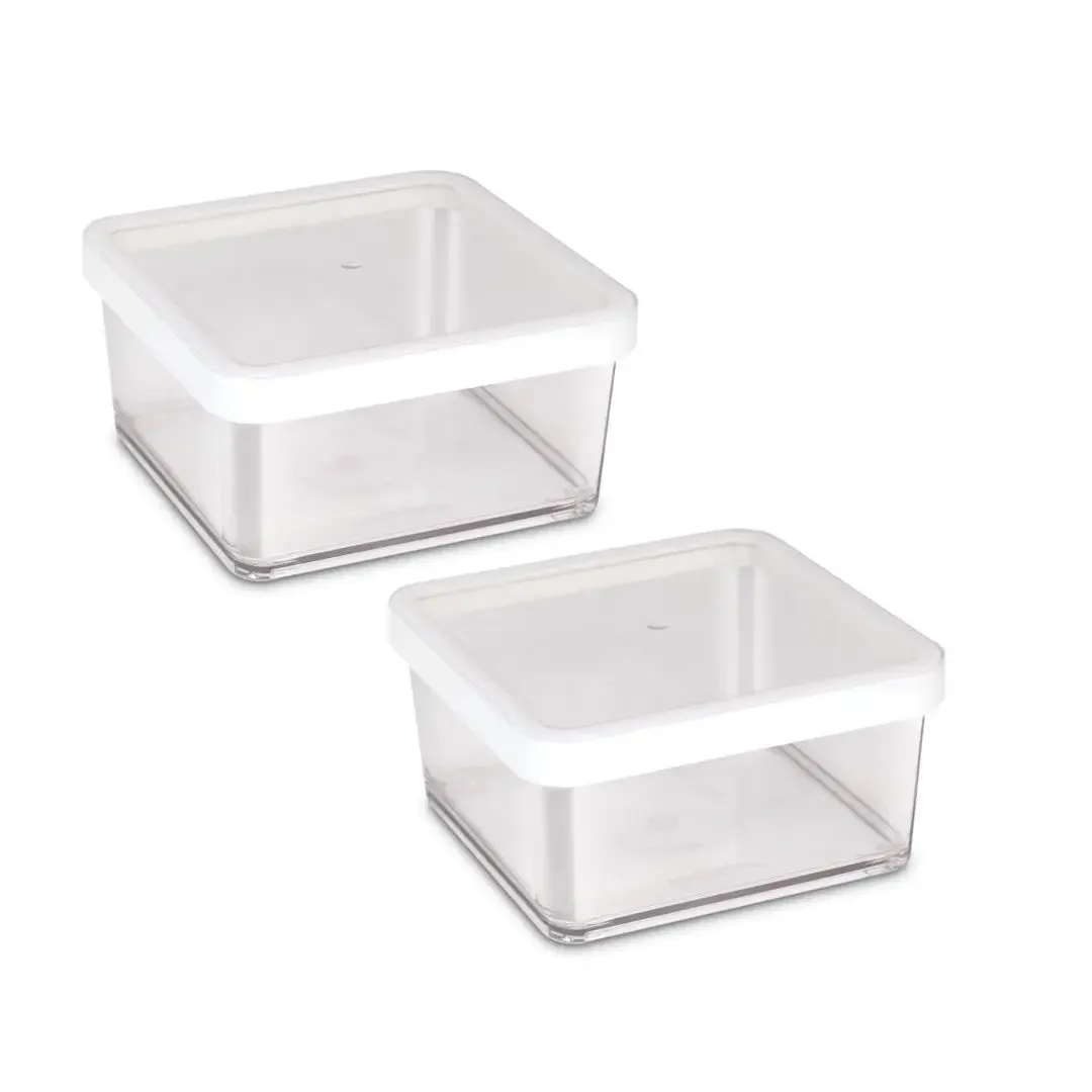 Nikola Modern Clear Storage Containers (500ML) Set of 2