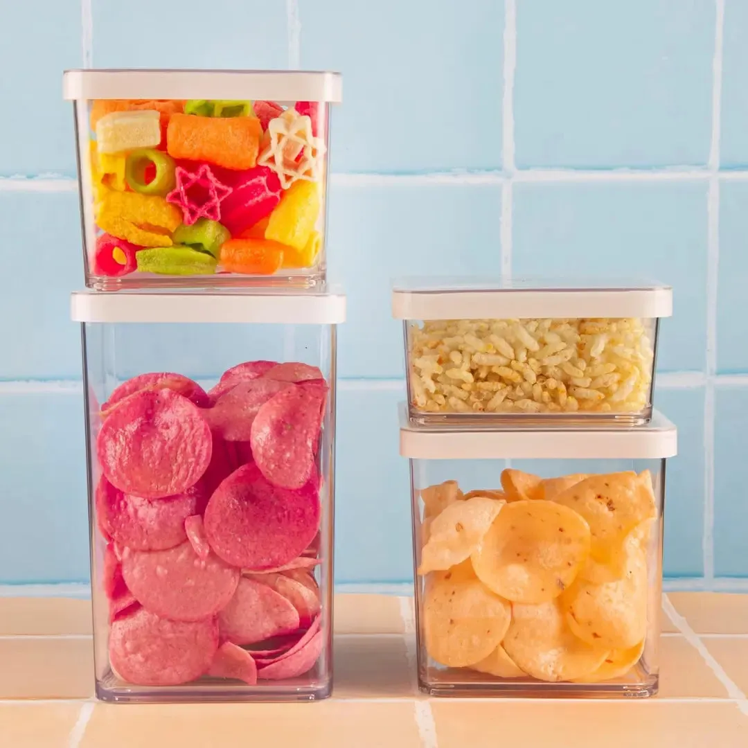 Nikola Modern Clear Storage Containers (500ML) Set of 2