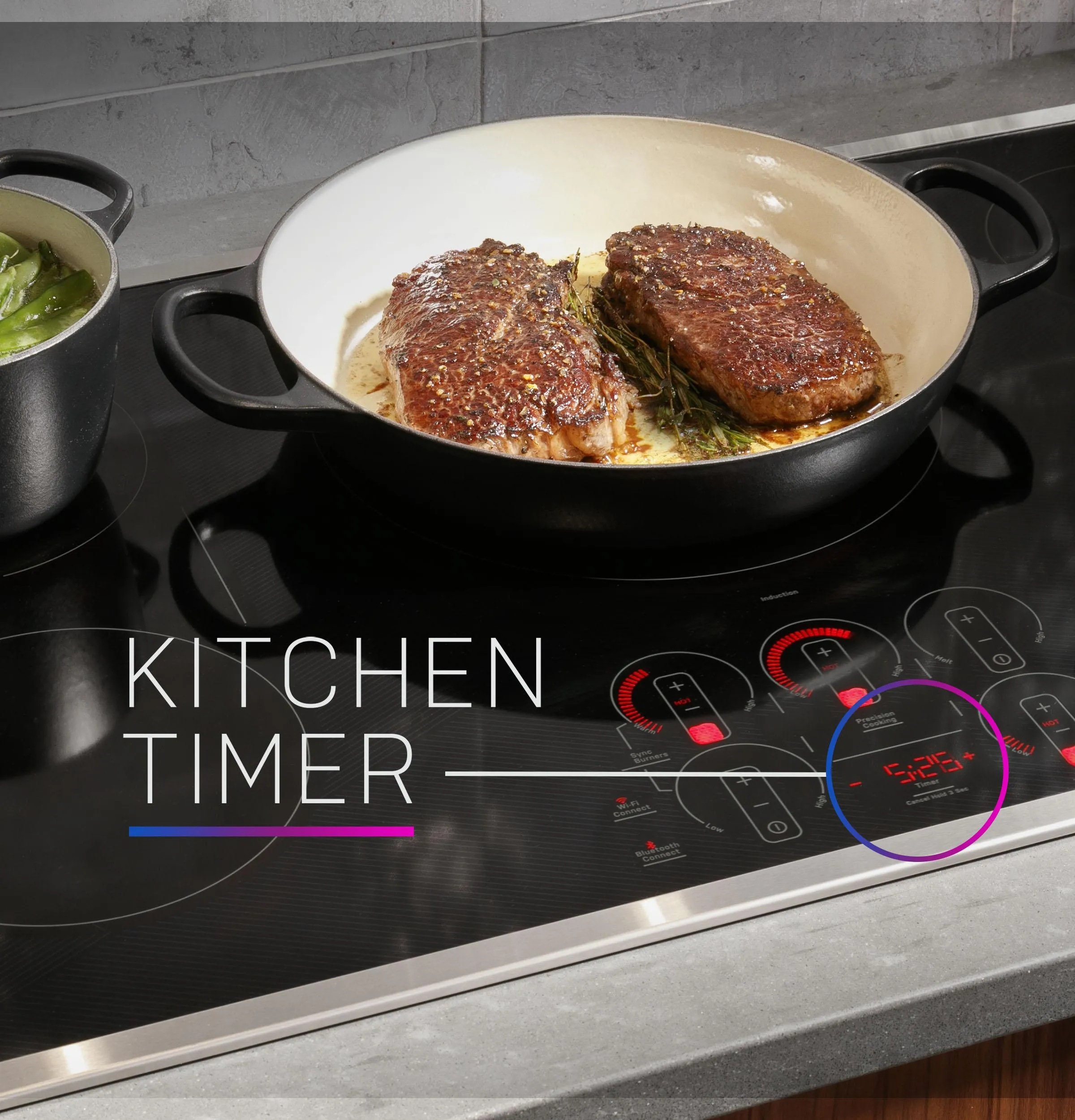 PHP7030DTBB GE Profile™ 30" Built-In Touch Control Induction Cooktop