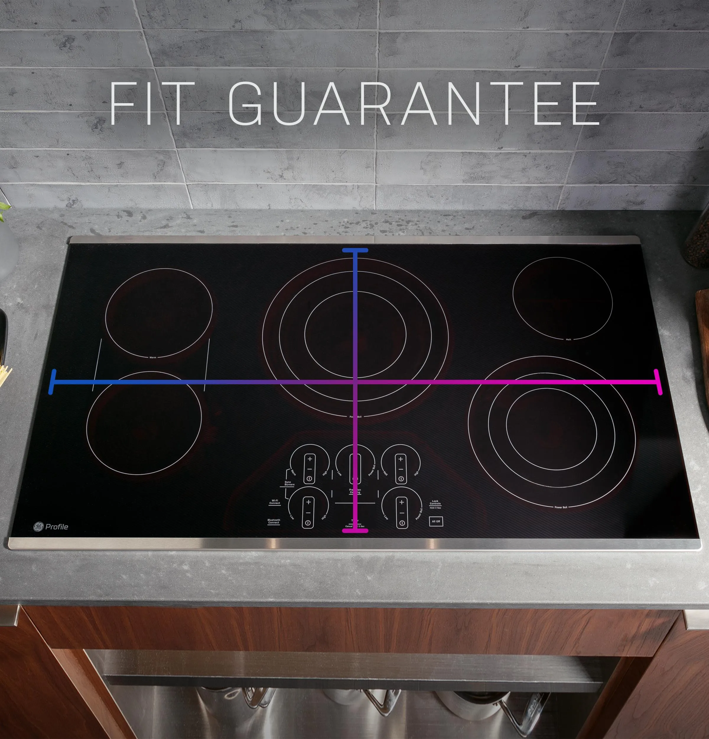 PHP7036DTBB GE Profile™ 36" Built-In Touch Control Induction Cooktop