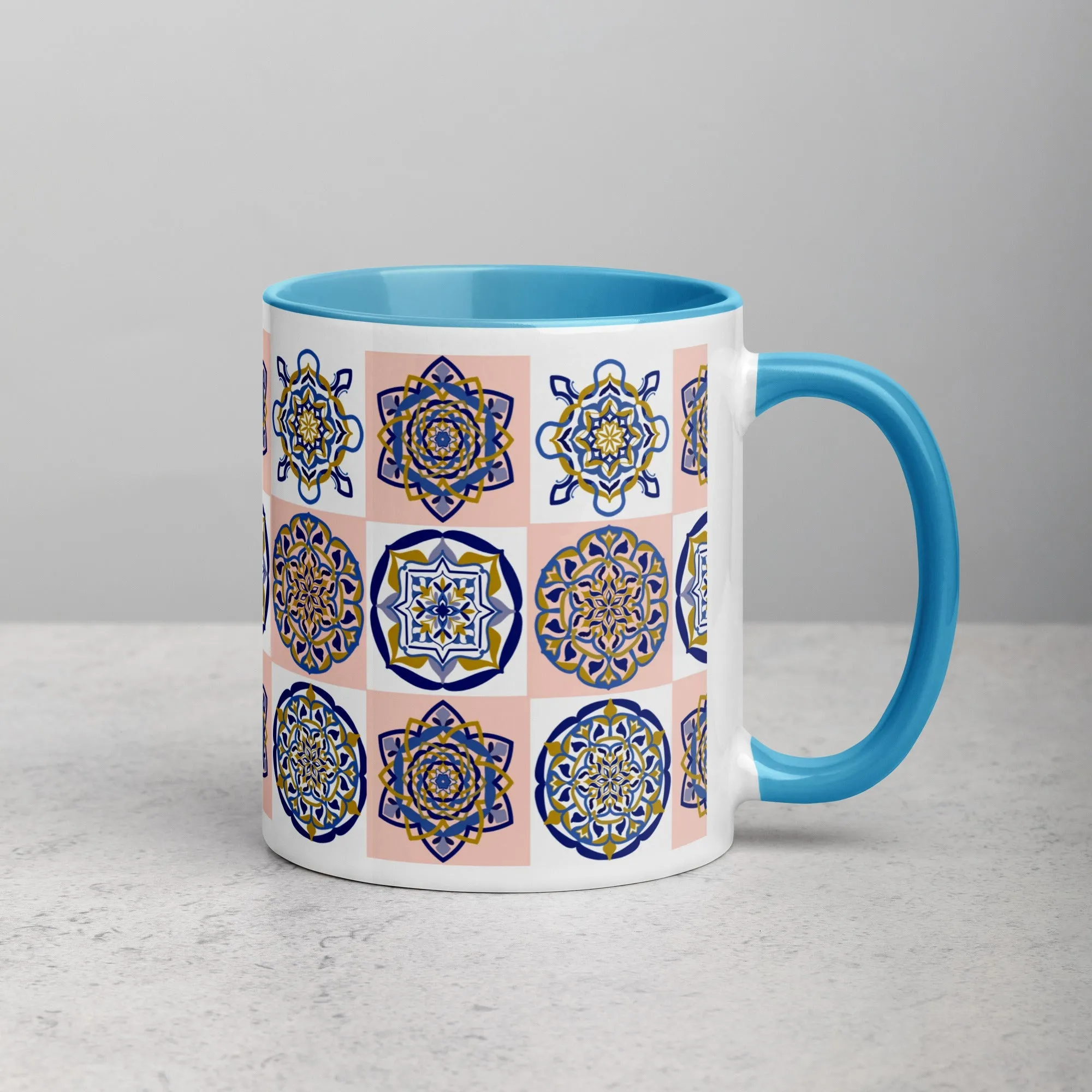 Portugese Mural Mug - Pink