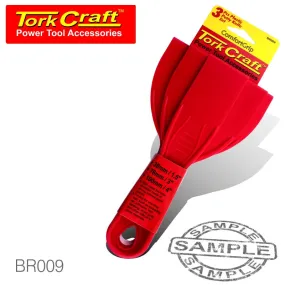 PUTTY KNIFE PLASTIC 3 PIECE SET 38 76 & 100mm 1.5'/3'/4'