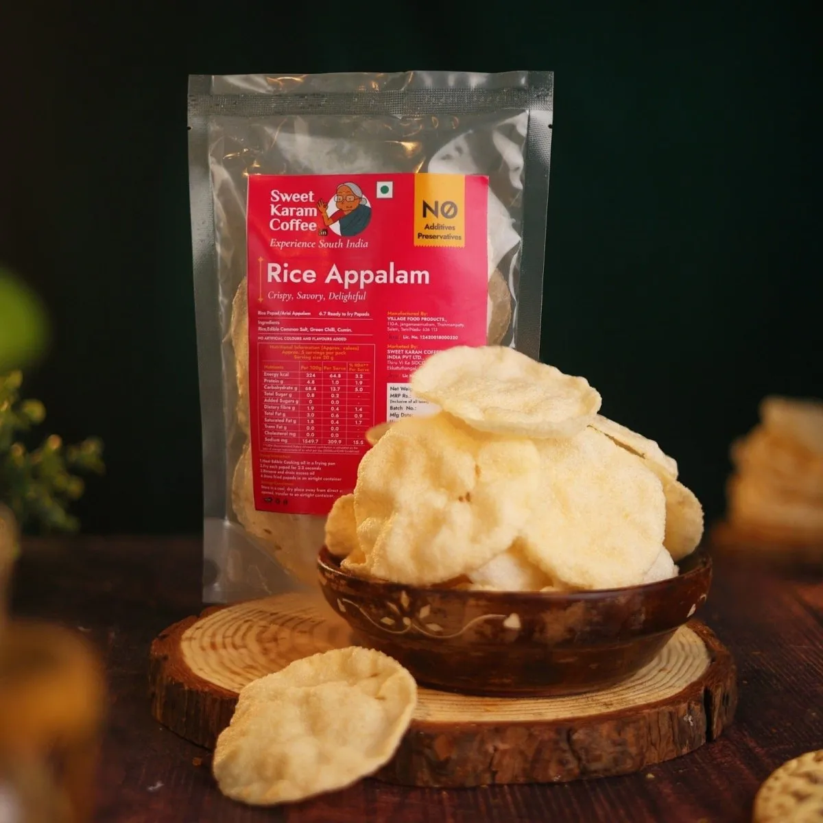 Rice Appalam (Rice Papad)