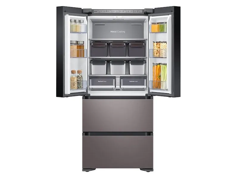 Samsung 17.3 cu. ft. Smart Kimchi & Specialty 4-Door French Door Refrigerator in Platinum Bronze