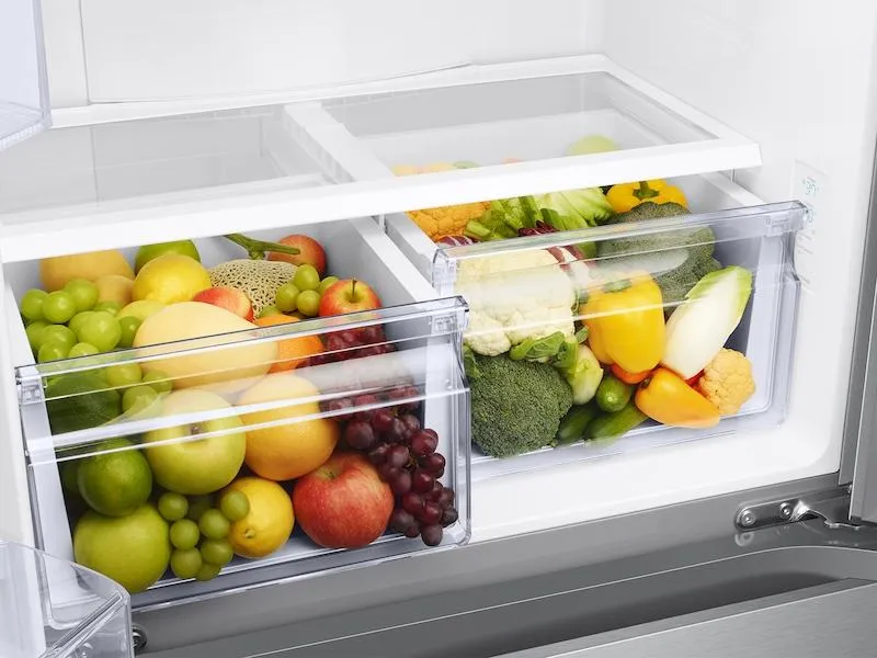 Samsung RF18A5101SR 18 cu. ft. Smart Counter Depth 3-Door French Door Refrigerator in Stainless Steel