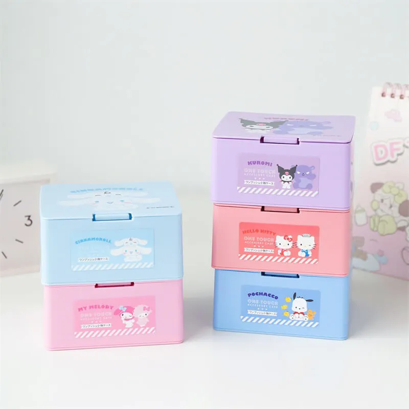 Sanrio Pop-up Lid Desktop Organizer Boxes