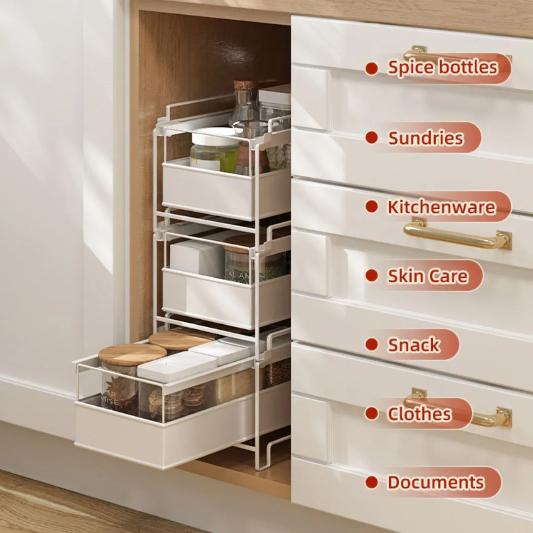 Stackable Pull Out Multipurpose Drawer Rack L
