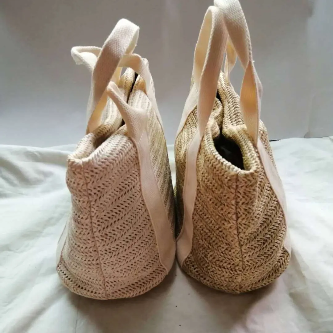 Summer New Vegetable Basket Straw Bag Bohemian Style Beach Bag Holiday Casual Women's Bag