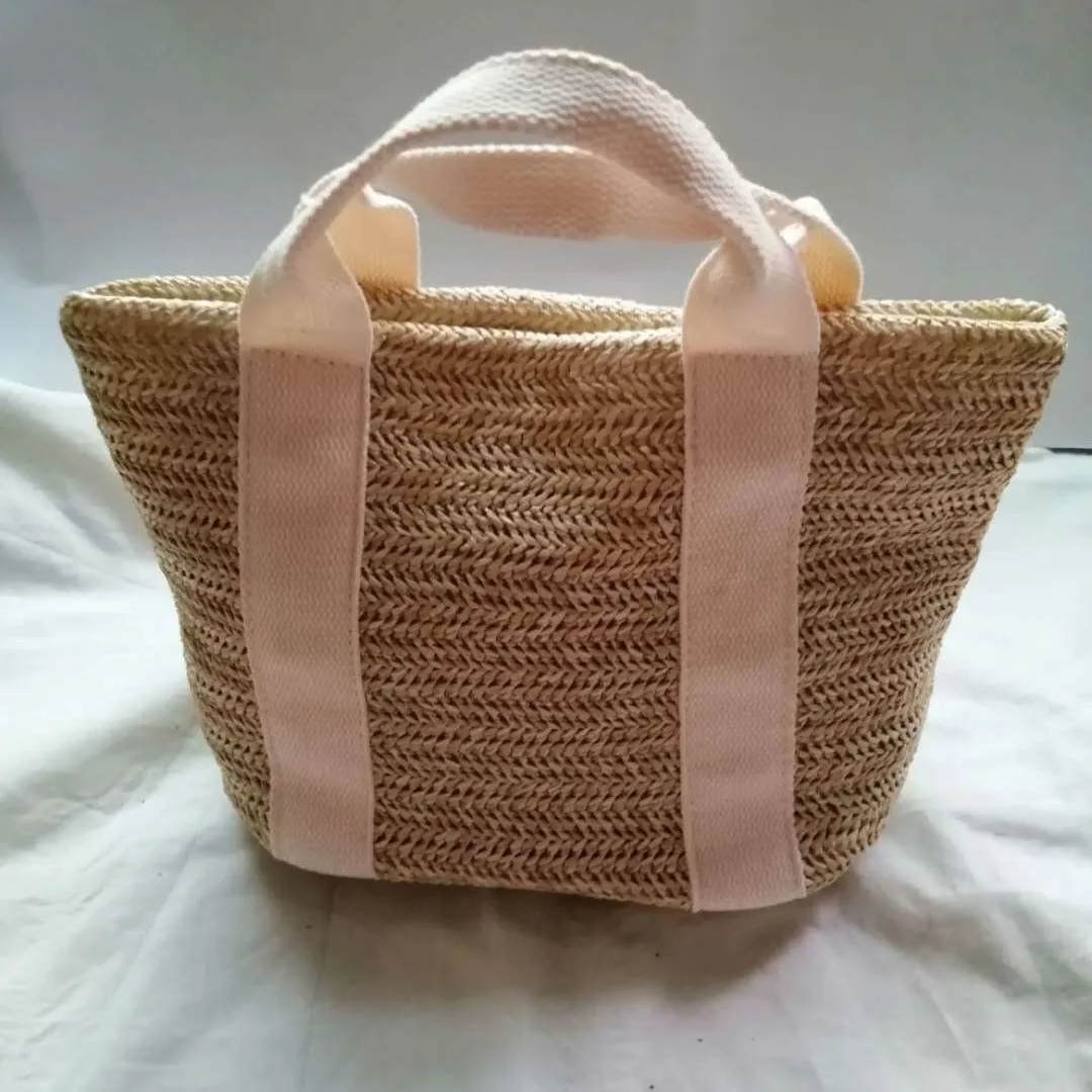Summer New Vegetable Basket Straw Bag Bohemian Style Beach Bag Holiday Casual Women's Bag
