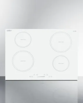 Summit SINC4B302W 30" Wide 208-240v 4-zone Induction Cooktop