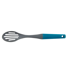 TG554A Nylon Slotted Spoon in Sea Green and Charcoal Gray by Taste of Home