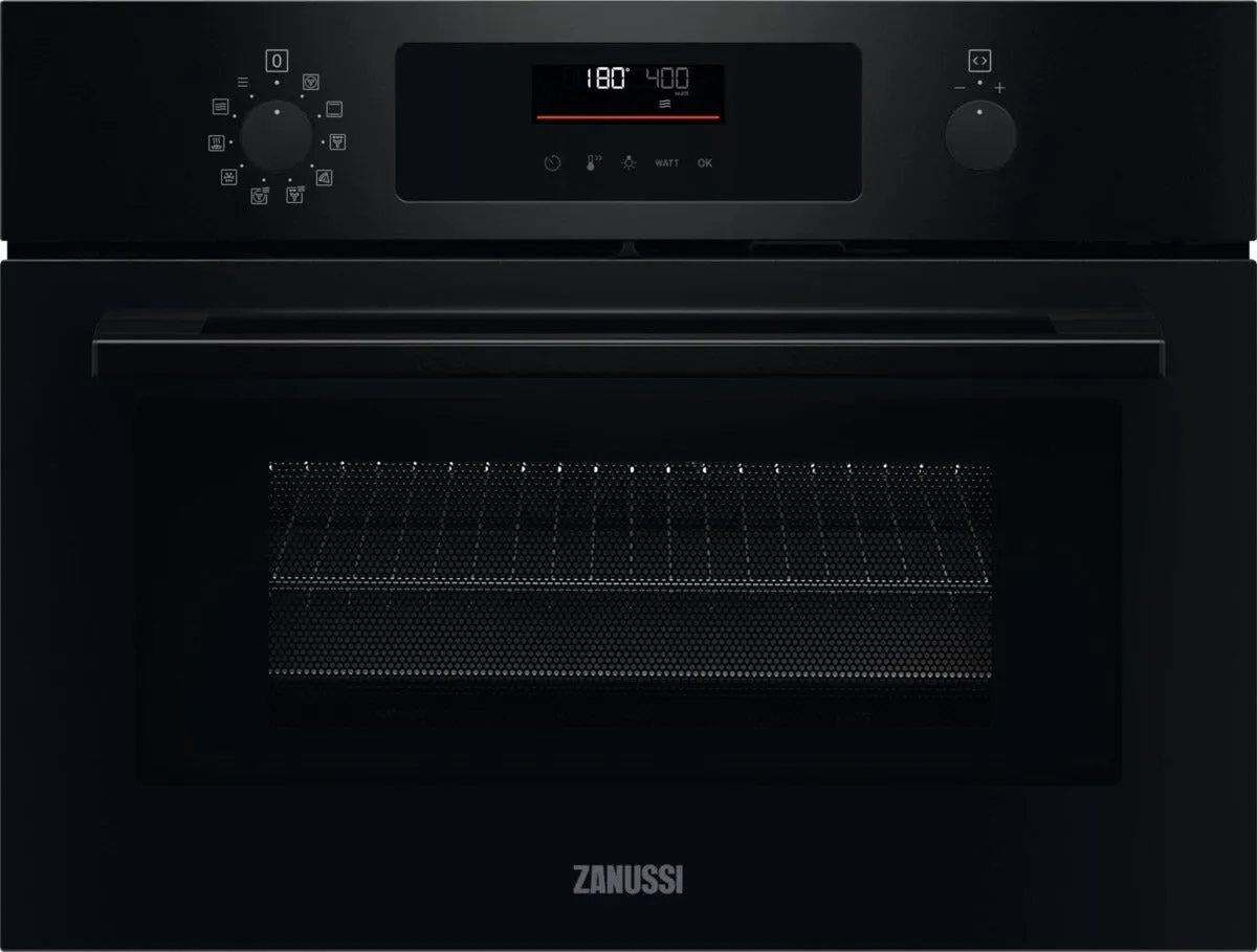 Zanussi ZVENM6KN Compact Oven with Microwave and Grill Functions, Black