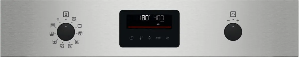 Zanussi ZVENM6X3 Compact Oven with Microwave and Grill Functions, Stainless Steel