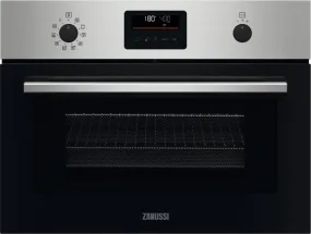 Zanussi ZVENM6X3 Compact Oven with Microwave and Grill Functions, Stainless Steel