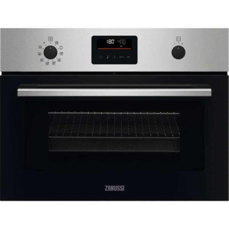 Zanussi ZVENM6X3 Compact Oven with Microwave and Grill Functions, Stainless Steel